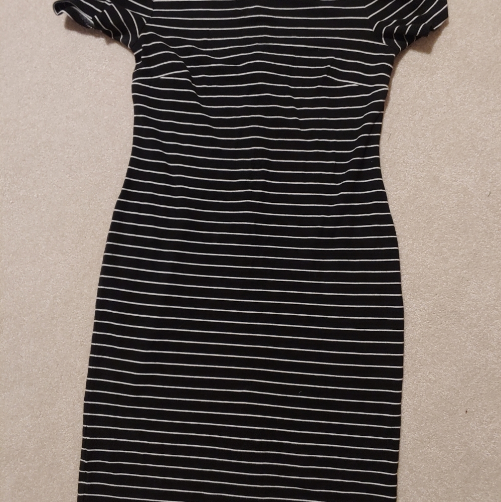 Ann Taylor striped business casual dress